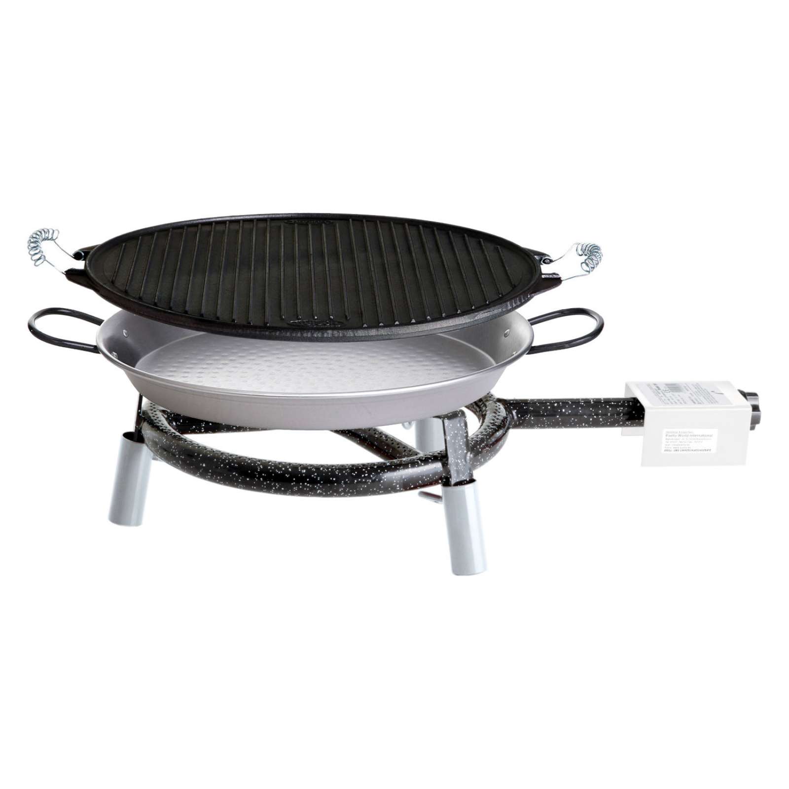 Paella World Trekking Line Set 1 mit Brenner, Paella-Pfanne und Grillpfanne Ø 30 cm