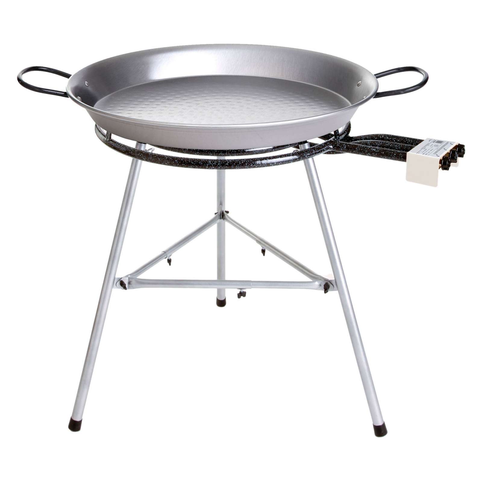 Paella World Comfort Line Set 8 mit Brenner und Paella-Pfanne aus Stahl Ø 70/115 cm