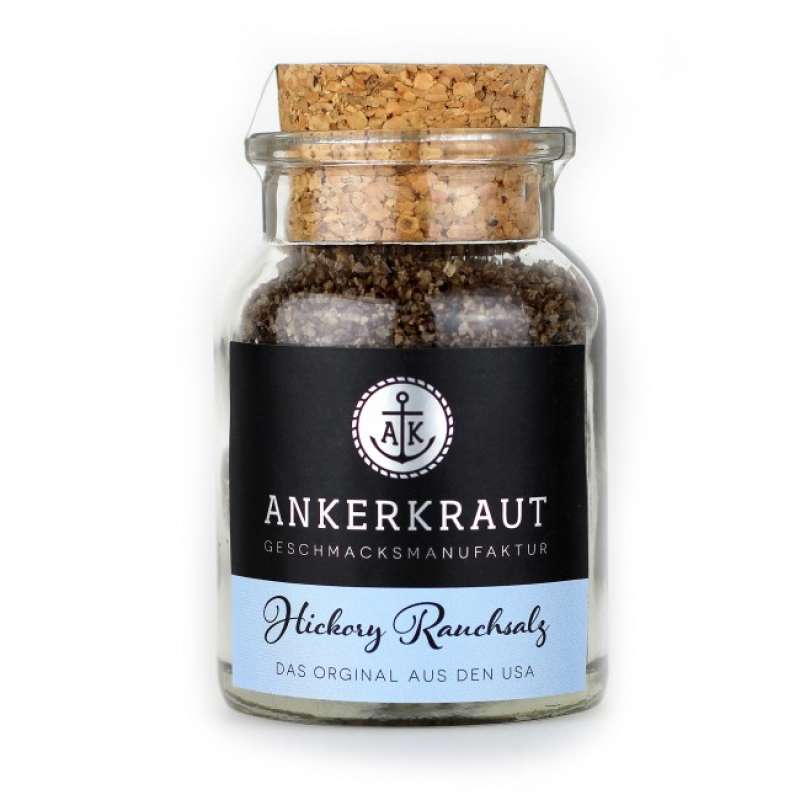 Ankerkraut Hickory Rauchsalz Gewürzsalz 90g im Korkenglas