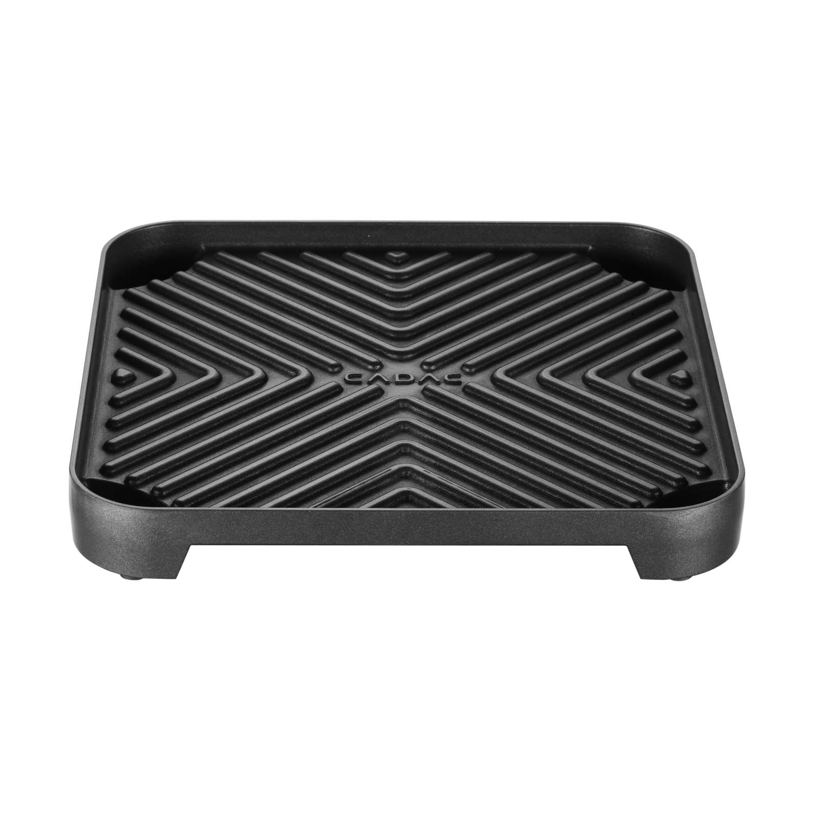 Cadac Gerippte Grillplatte für 2-Cook beschichtet 25 x 25 cm mit GreenGrill Oberfläche 202-300