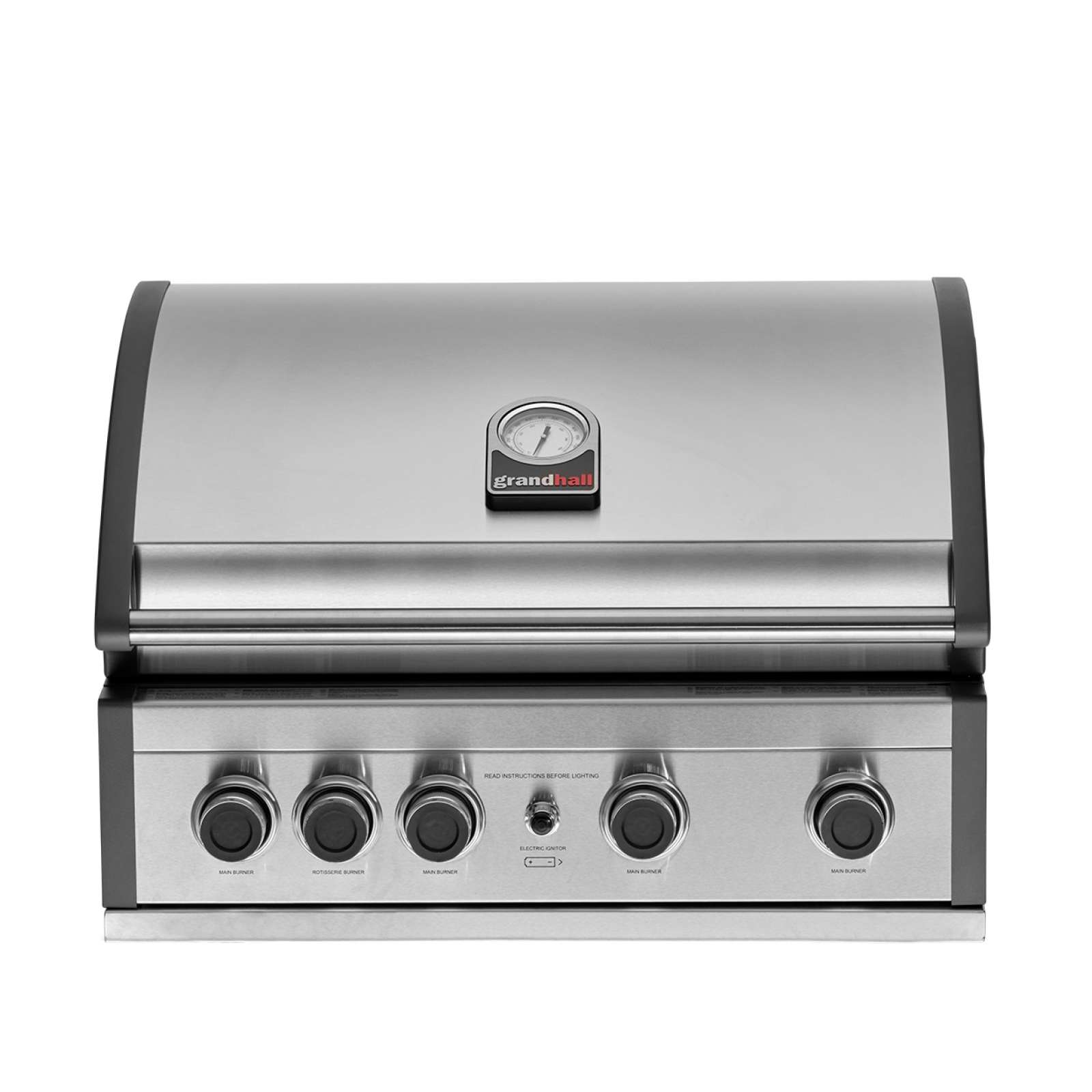 Grandhall Einbau-Gasgrill Pro Elite G4 Built-In Edelstahl 4 Brenner, 1 Infrarot-Heckbrenner K0400031