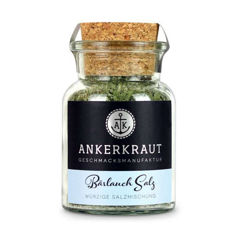 Ankerkraut Bärlauch Salz Meersalz Gewürz Salzgewürz Korkenglas 110 g