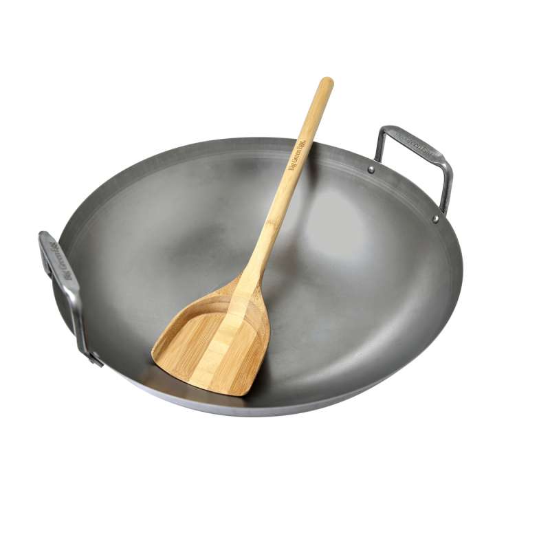 Big Green Egg Grill-Wok aus Kohlenstoffstahl Carbon Steel Grill Wok Ø 40 cm für EGG Large & XLarge