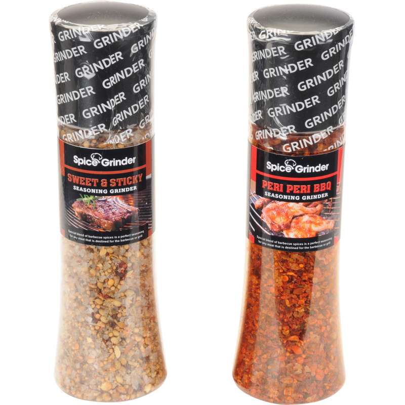 Grillgewürzset 2 Stück Peri Peri BBQ & Sweet & Sticky Gewürzmühle