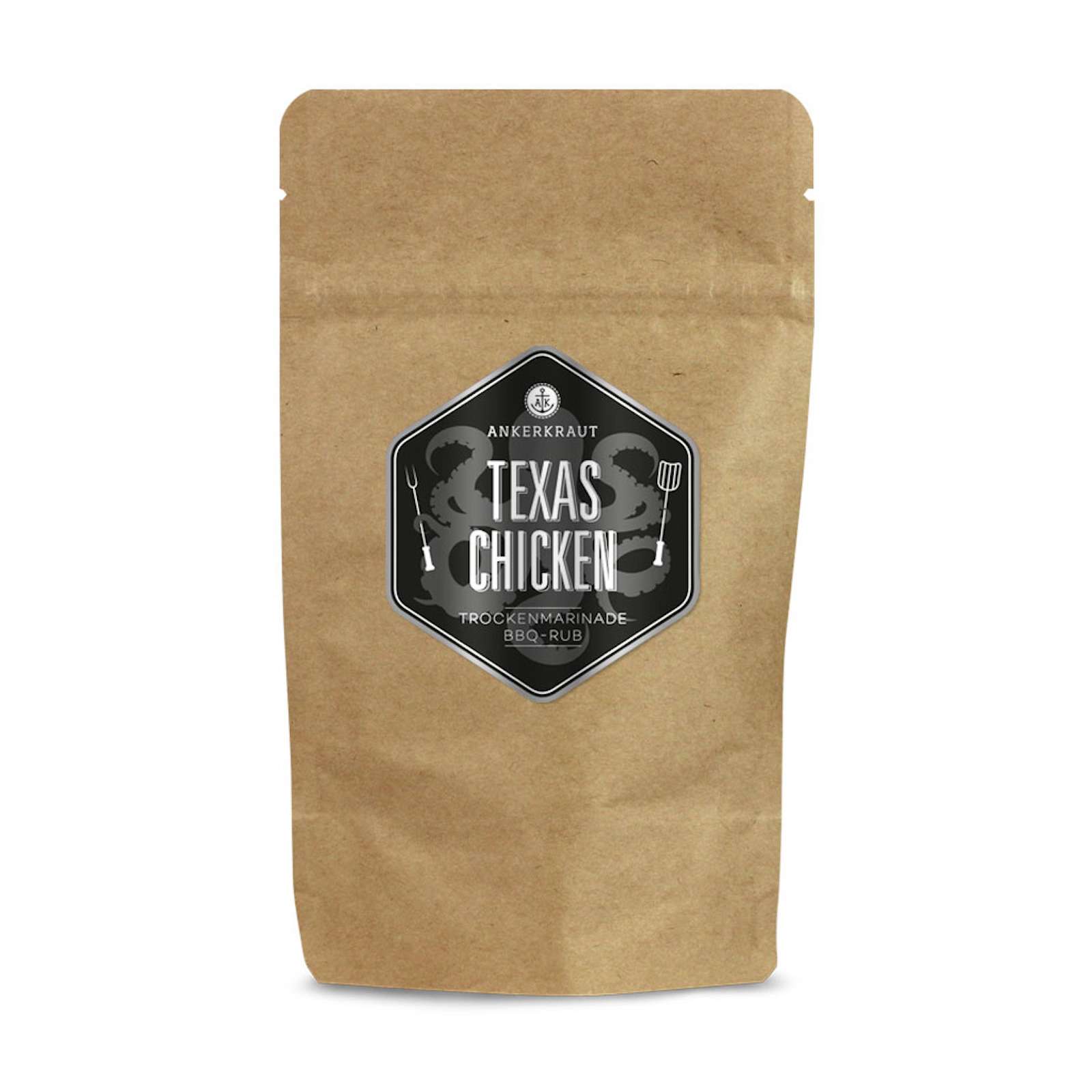 Ankerkraut Texas Chicken BBQ Rub Gewürzmischung in der Tüte Nachfüllpack 250 g
