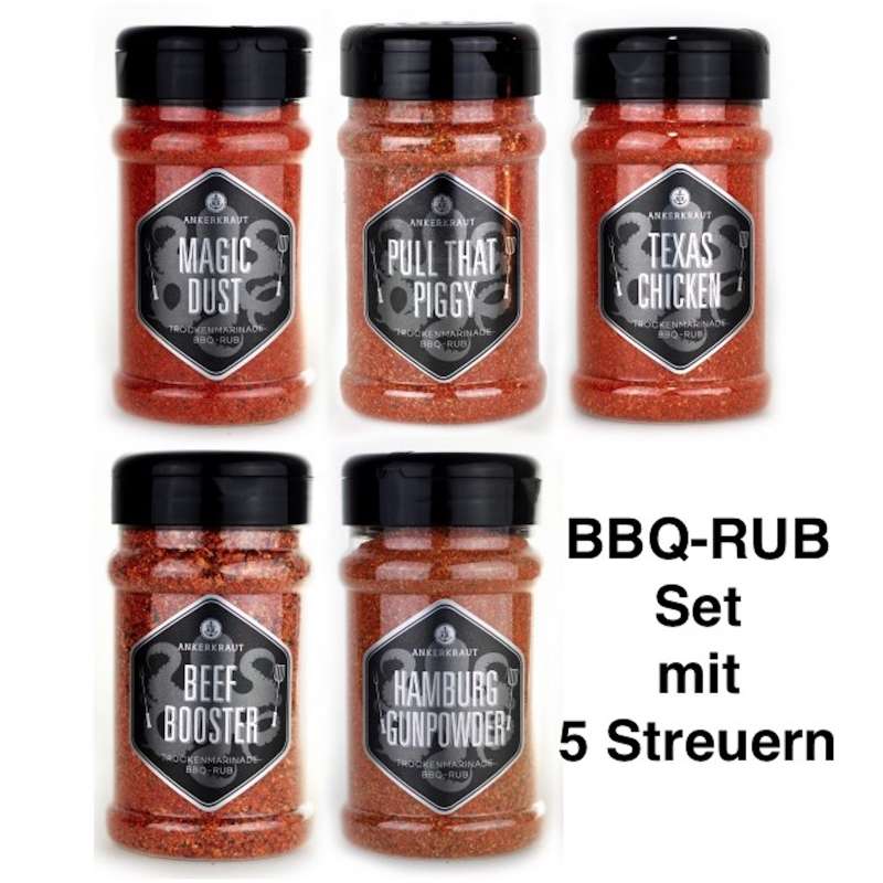 Ankerkraut 5er BBQ Rub Marinaden Set