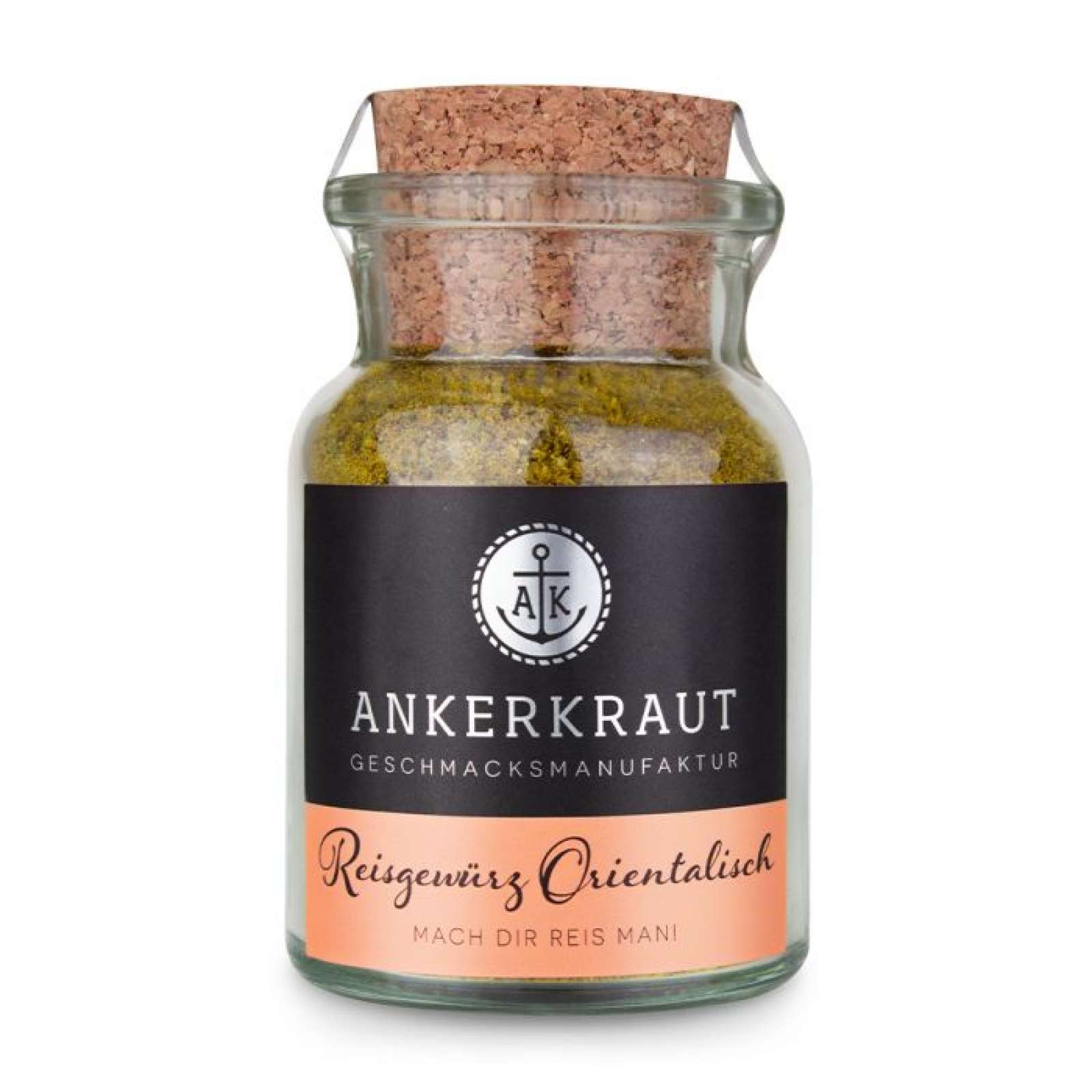 Ankerkraut Reisgewürz Orientalisch Gewürzmischung Gewürzzubereitung im Korkenglas 95 g