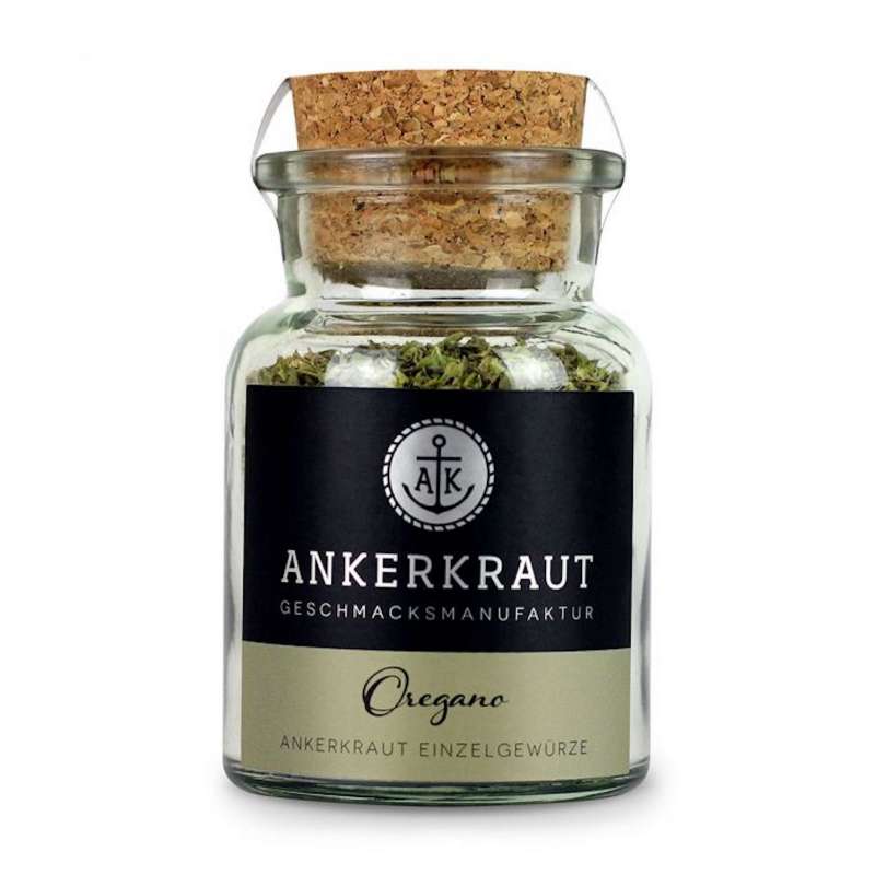 Ankerkraut Oregano Gewürz Oreganogewürz gerebelt Grillgewürz Korkenglas 20 g