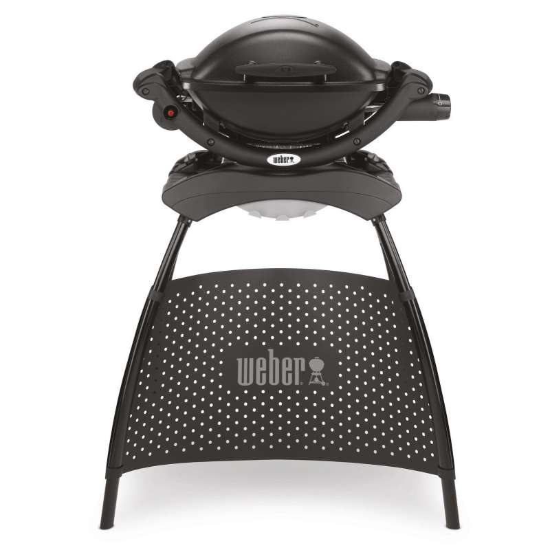 Weber Gasgrill Q 1000 Stand Black ohne Seitentische
