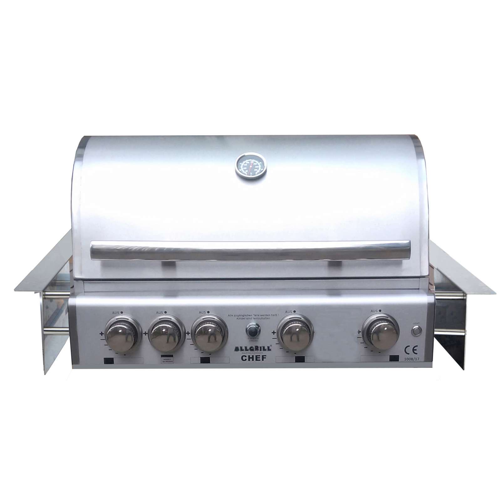 Allgrill Top-Line Chef L Built-In Gasgrill Einbaugrill Edelstahl Air System 4 Brenner/Backburner