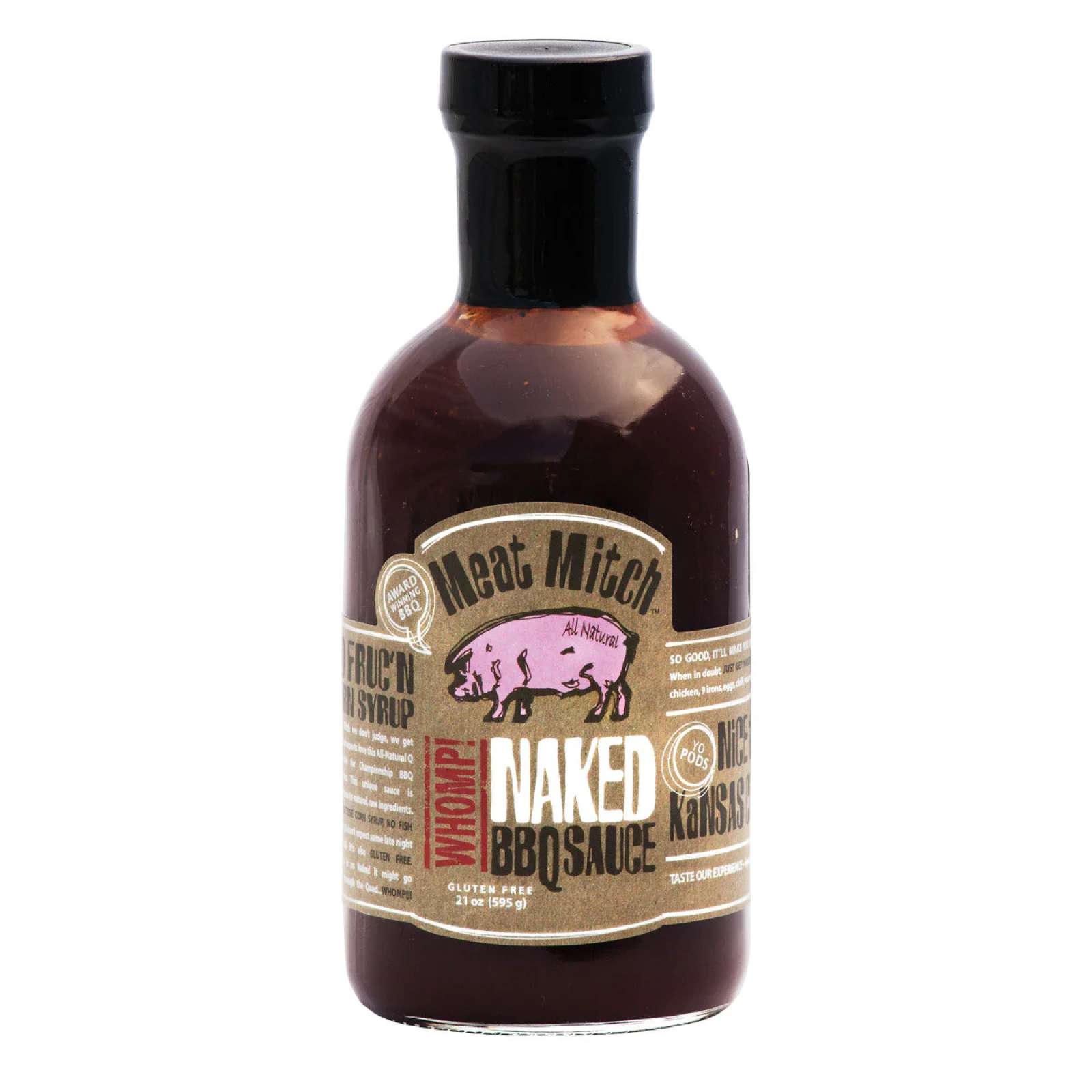 Meat Mitch Whomp! Naked BBQ-Sauce 480 ml Grillsauce Barbecuesauce MM-2083