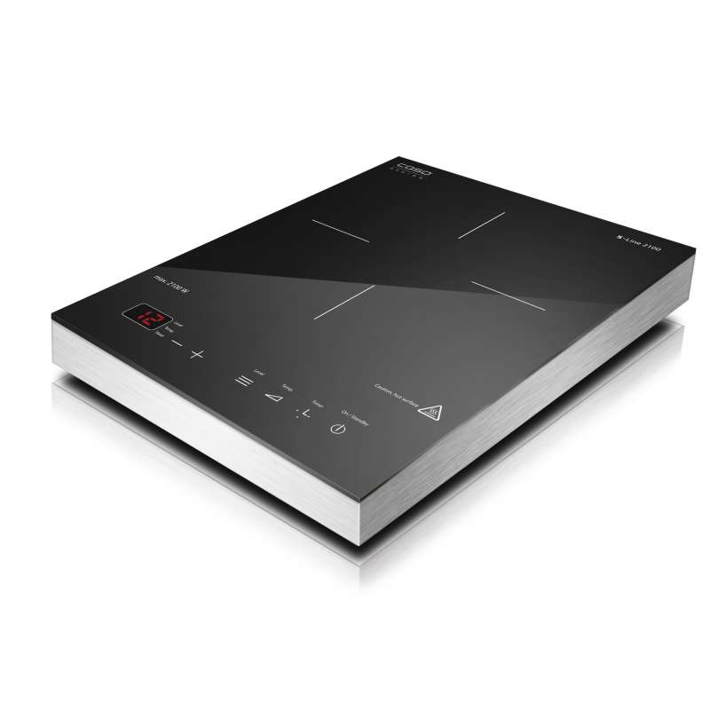 Caso Design S-Line 2100 Mobiles Einzelinduktionskochfeld Kochplatte mit Smart Control