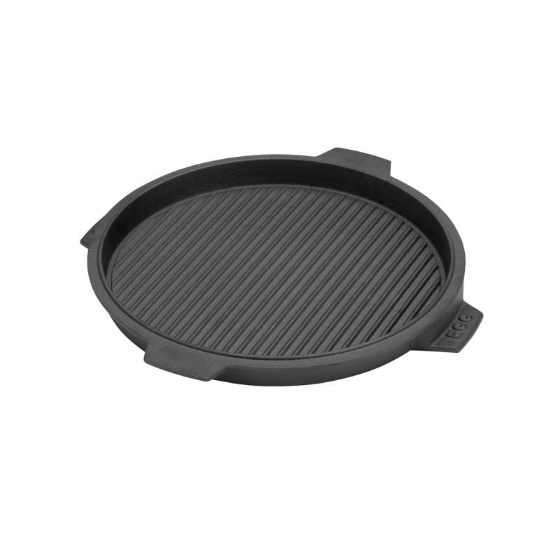 Big Green Egg Grillplatte aus Gusseisen Cast Iron Plancha Ø 26 cm für EGG MiniMax Small Medium