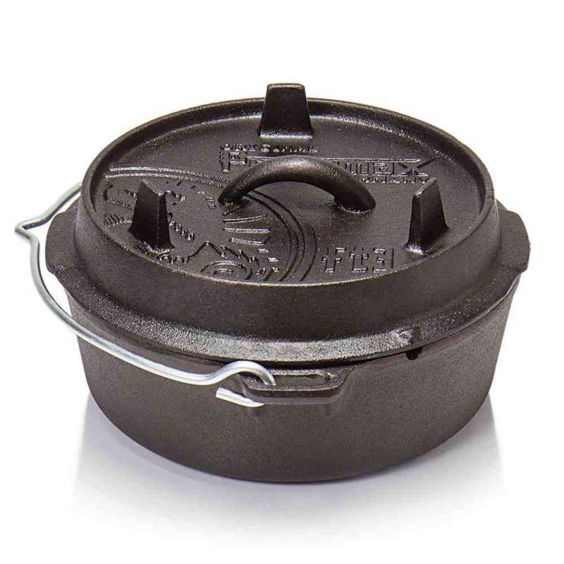 Petromax Feuertopf 3qt FT3-T ohne Füße 1,6 Liter Gusseisen 24x24x10,5 cm