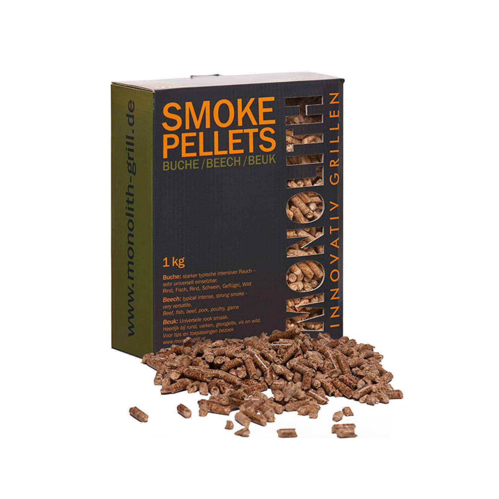 Monolith Smoke Pellets Grillpellets Räucherpellets Buche (Beech) 1 kg 201100