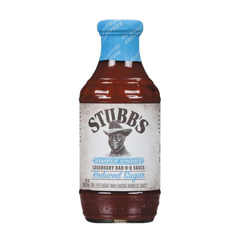 Rumo Barbeque Stubbs Simply Sweet Reduced Sugar Bar-B-Q Sauce 450 ml ST-243