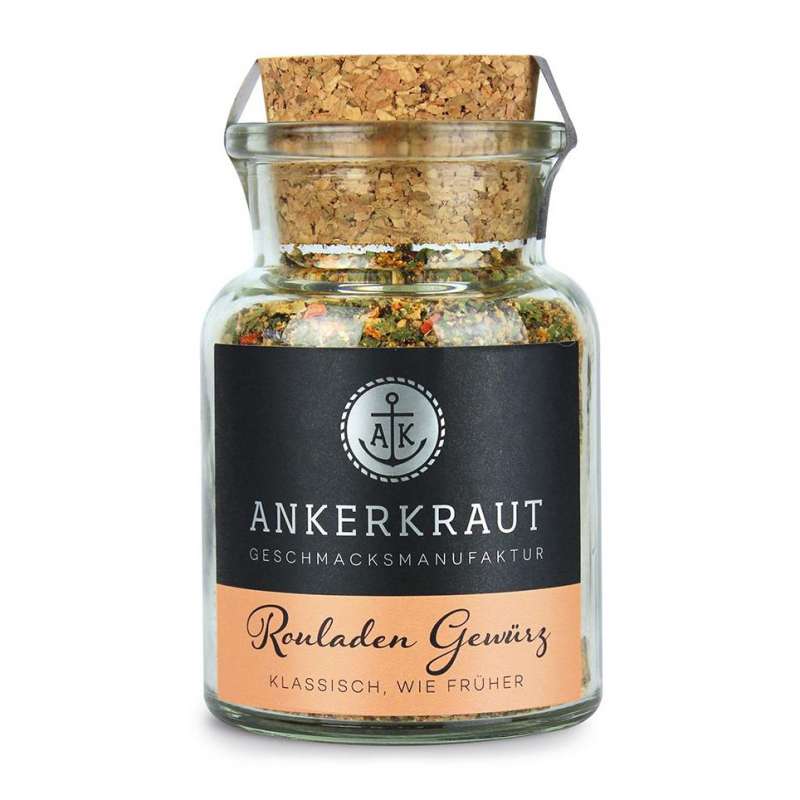 Ankerkraut Rouladen Gewürz Gewürzmischung Gewürzzubereitung im Korkenglas 85 g