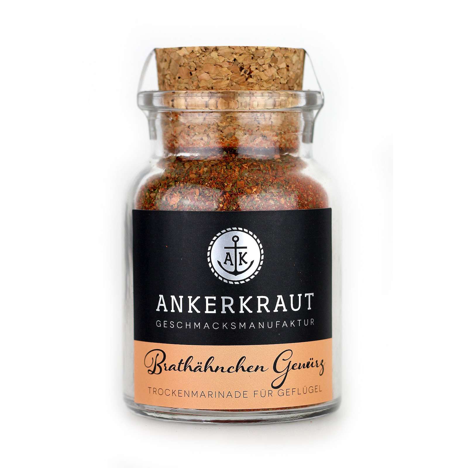 Ankerkraut Brathähnchen Gewürz Gewürzmischung für Geflügel im Korkenglas 75 g