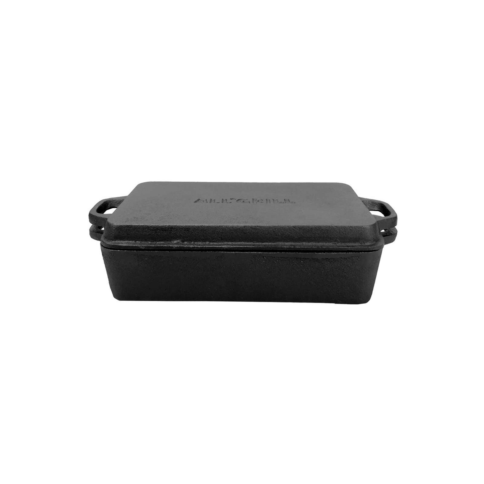 Gusseisenkuss® 2-in-1 Casserole mit Deckel 22 x 13,5 cm Volumen 1 / 0,4 Liter Gusseisen