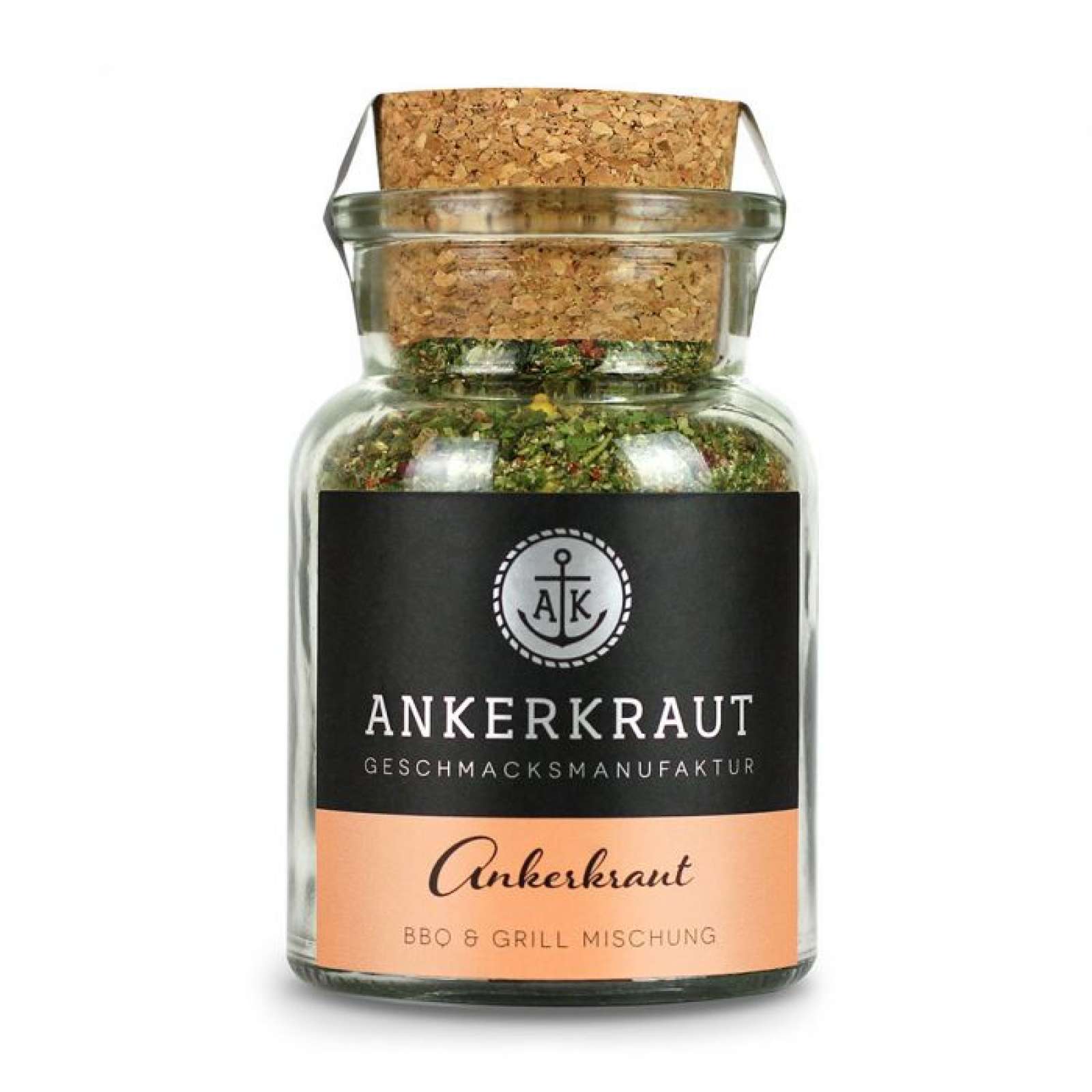 Ankerkraut BBQ & Grillmischung Gewürzzubereitung für Fleisch im Korkenglas 70 g