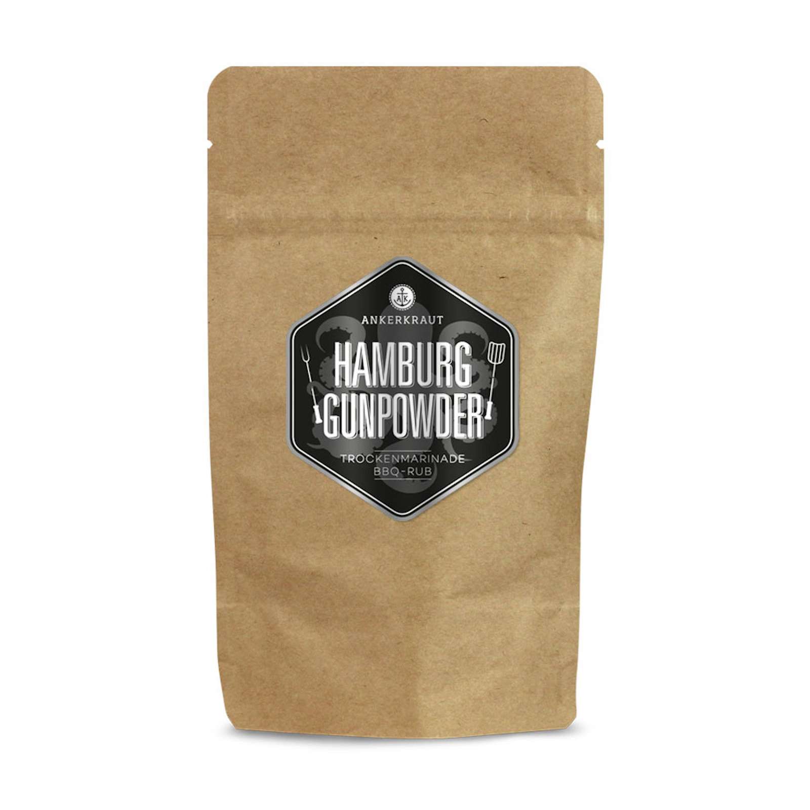 Ankerkraut Hamburg Gunpowder BBQ Rub Gewürzmischung in der Tüte Nachfüllpack 250 g