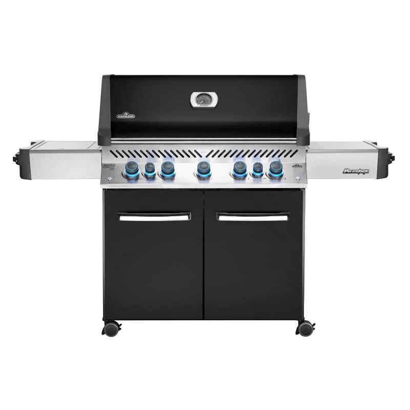 Napoleon Prestige 665 Schwarz Gasgrill 29,7 kW 7 Brenner inkl. SIZZLE ZONE P665RSIBPK