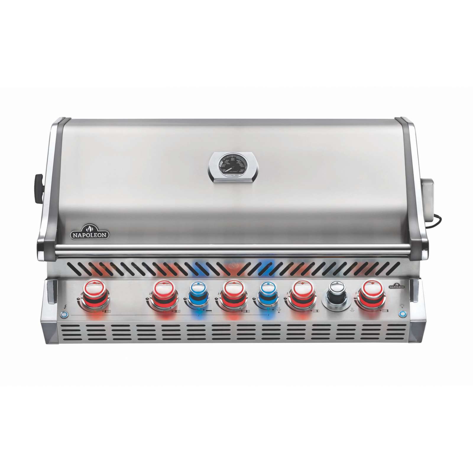 Napoleon Prestige Pro 665 Edelstahl Einbau-Gasgrill 27 kW 7 Brenner inkl. Drehspieß-Set BIPRO665RBPS