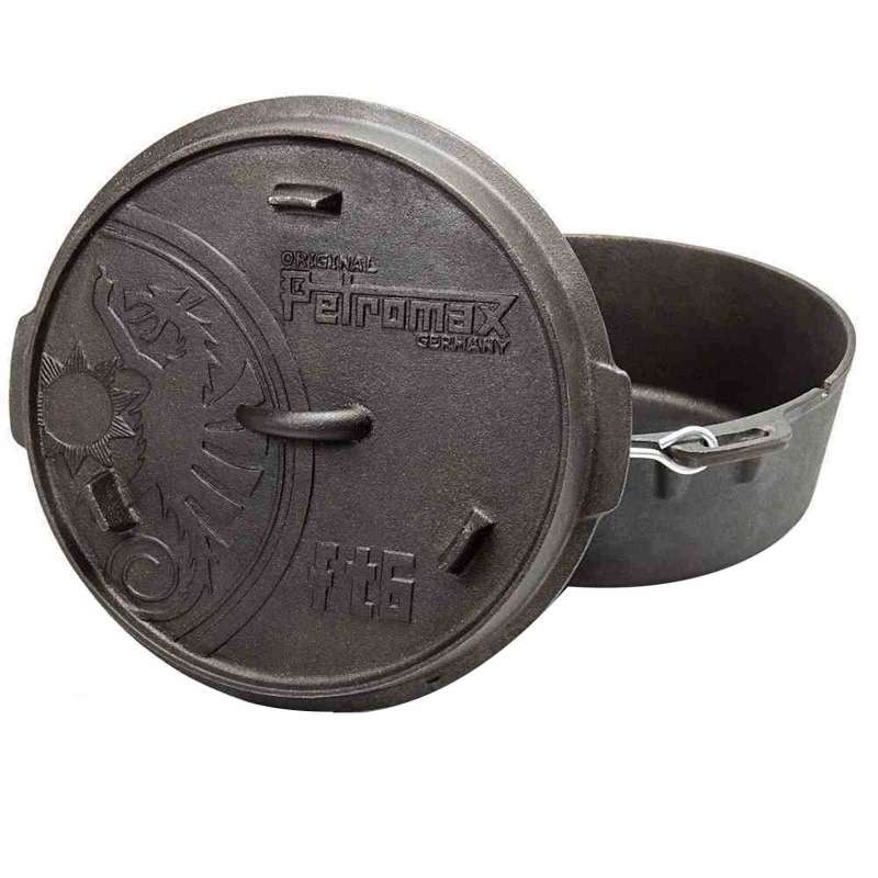 Petromax Feuertopf 6qt FT6-T ohne Füße 5,7 Liter Gusseisen 35 x 35 x 14 cm