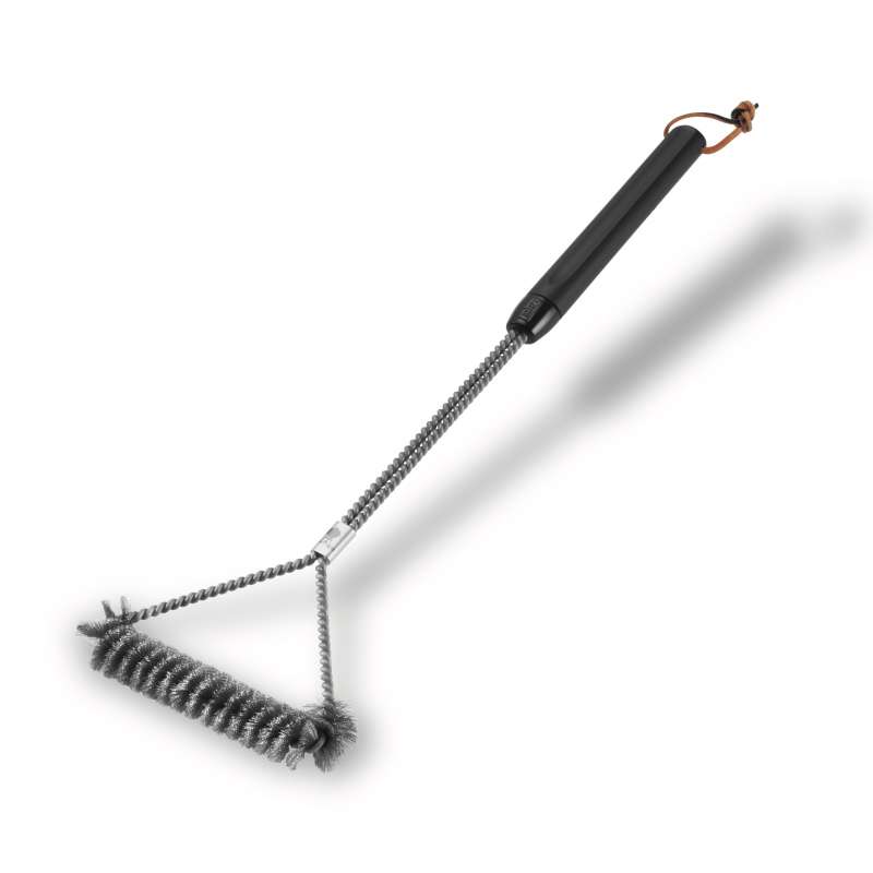Weber Dreiseitige Grillbürste 53 cm mit Edelstahlborsten