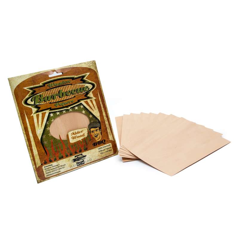 Axtschlag Wood Papers Räucherblätter Erle 190 x 150 mm 100G03M0600V