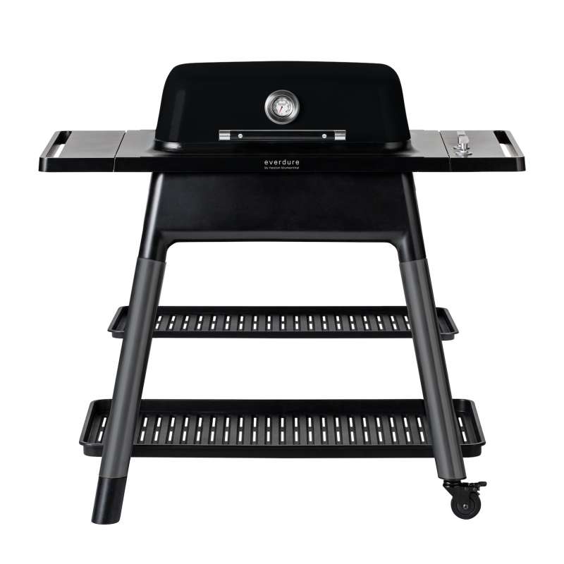 Everdure Force Gasgrill 2-Brenner mit Doppelboden Farbe Schwarz HBG2B2DE