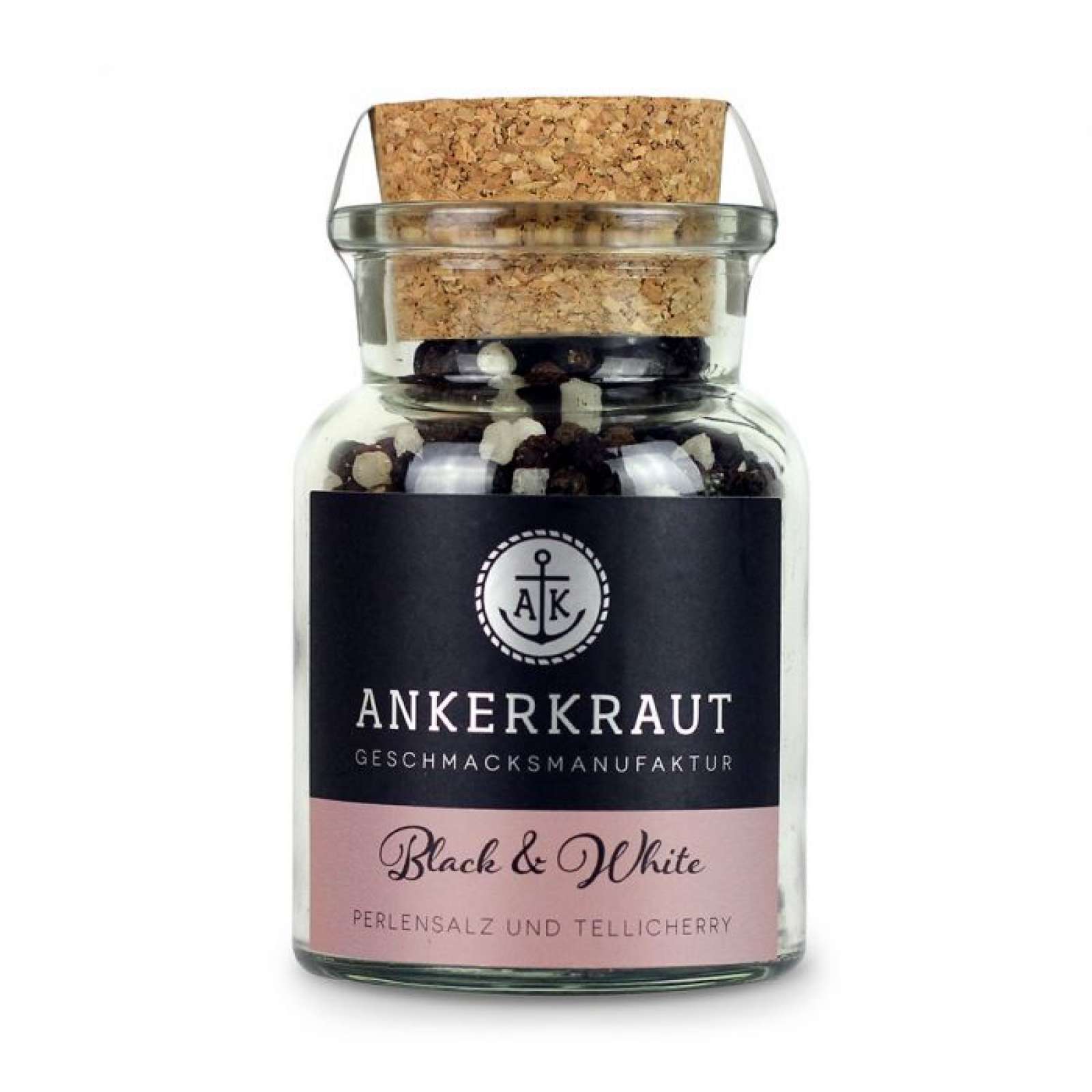 Ankerkraut Black & White Pfeffer Gewürzmischung im Korkenglas 115 g