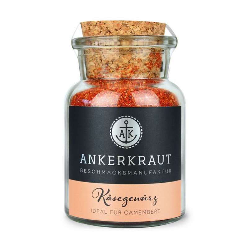 Ankerkraut Käsegewürz Gewürzzubereitung für Käse und Camembert im Korkenglas 90 g