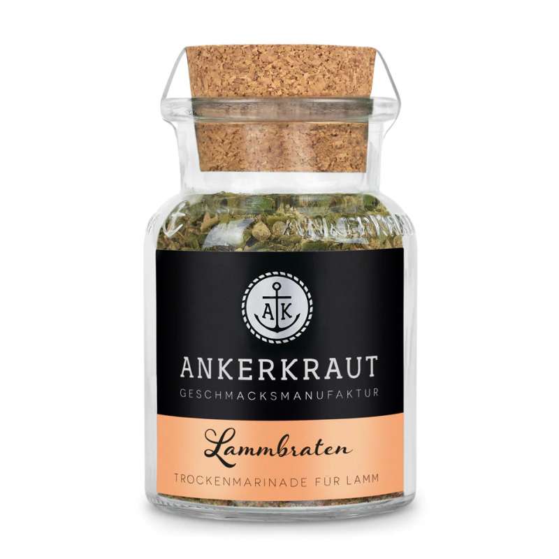 Ankerkraut Lammbraten Gewürzmischung für saftiges Lammfleisch im Korkenglas 60 g