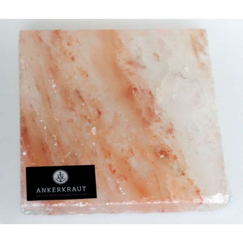 Ankerkraut BBQ Salt Block Salzstein groß 20 x 20 x 2,5 cm für den Grill