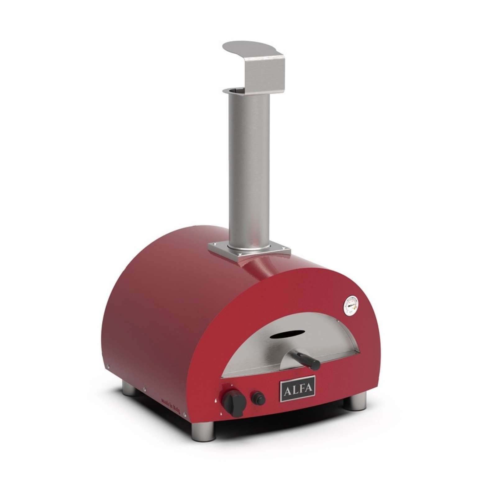 Alfa Forni Tragbarer Gas Pizzaofen Moderno Portable Rot - Backt 1 Pizza in 90 Sekunden