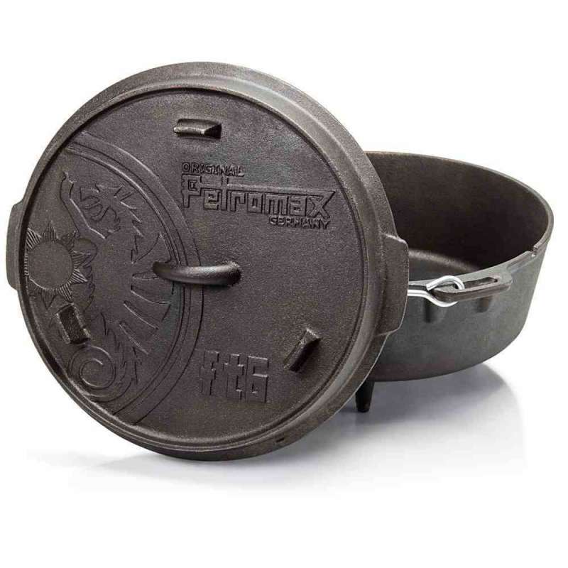 Petromax Feuertopf ft6 mit Füßen 5,5 Liter Gusseisen 36,5x20x33 cm Dutch Oven