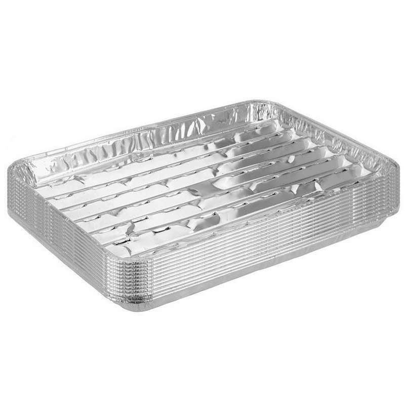 12 Stück ALU Grillschale 34 x 23 cm Aluschale Grillteller Aluteller Grillplatte