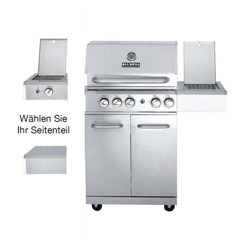 Allgrill ALLROUNDER Modular M Gasgrill 3 Brenner/Seitenkocher/Backburner