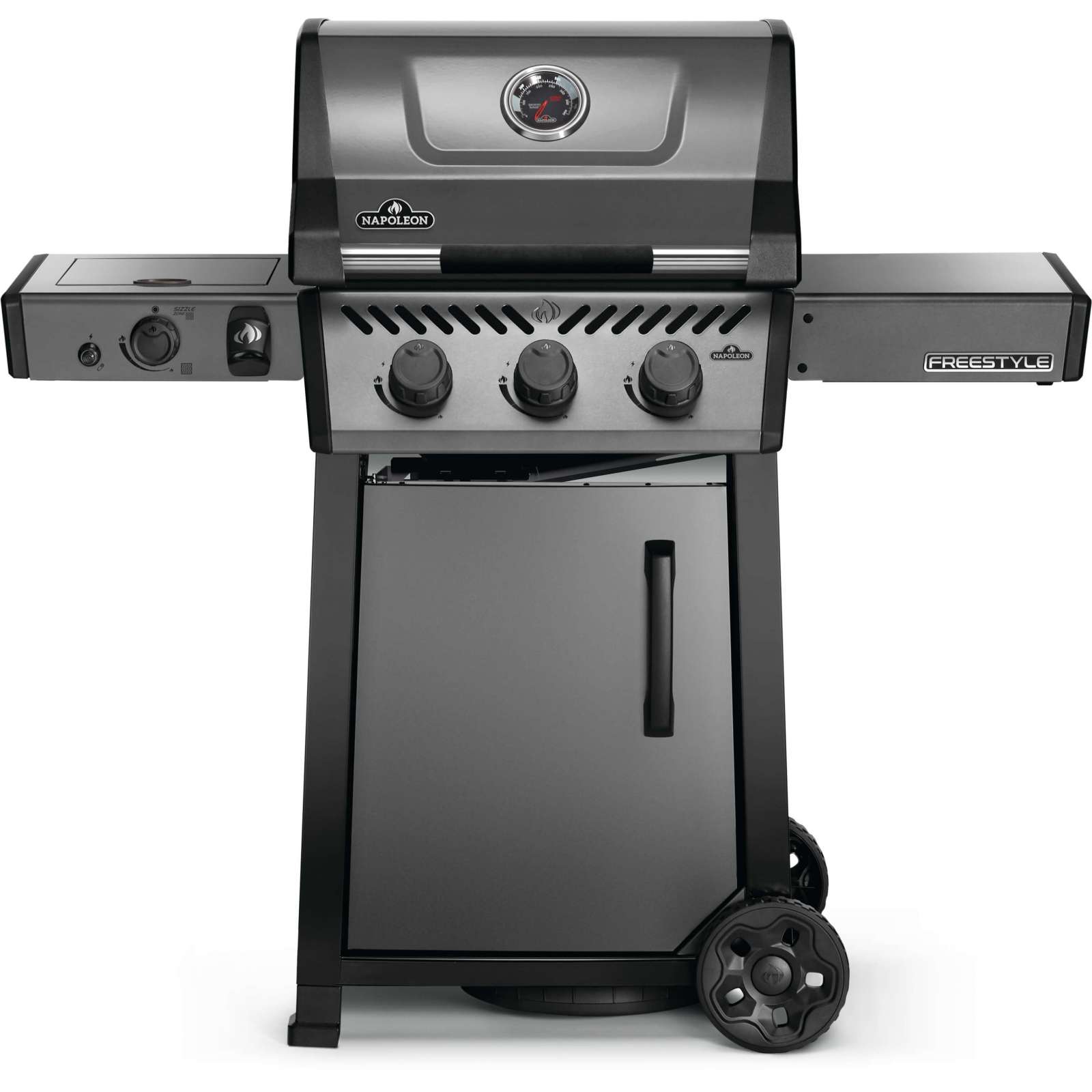 Napoleon Freestyle 365 DSIB Graphit Gasgrill 4 Brenner mit SIZZLE ZONE und Tür F365DSIBPGT-DE