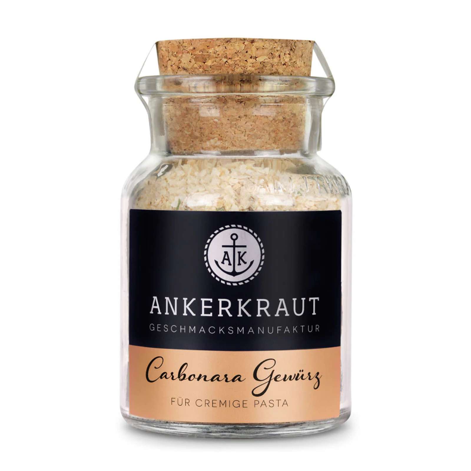 Ankerkraut Carbonara Gewürz Gewürzzubereitung für Nudeln im Korkenglas 90 g