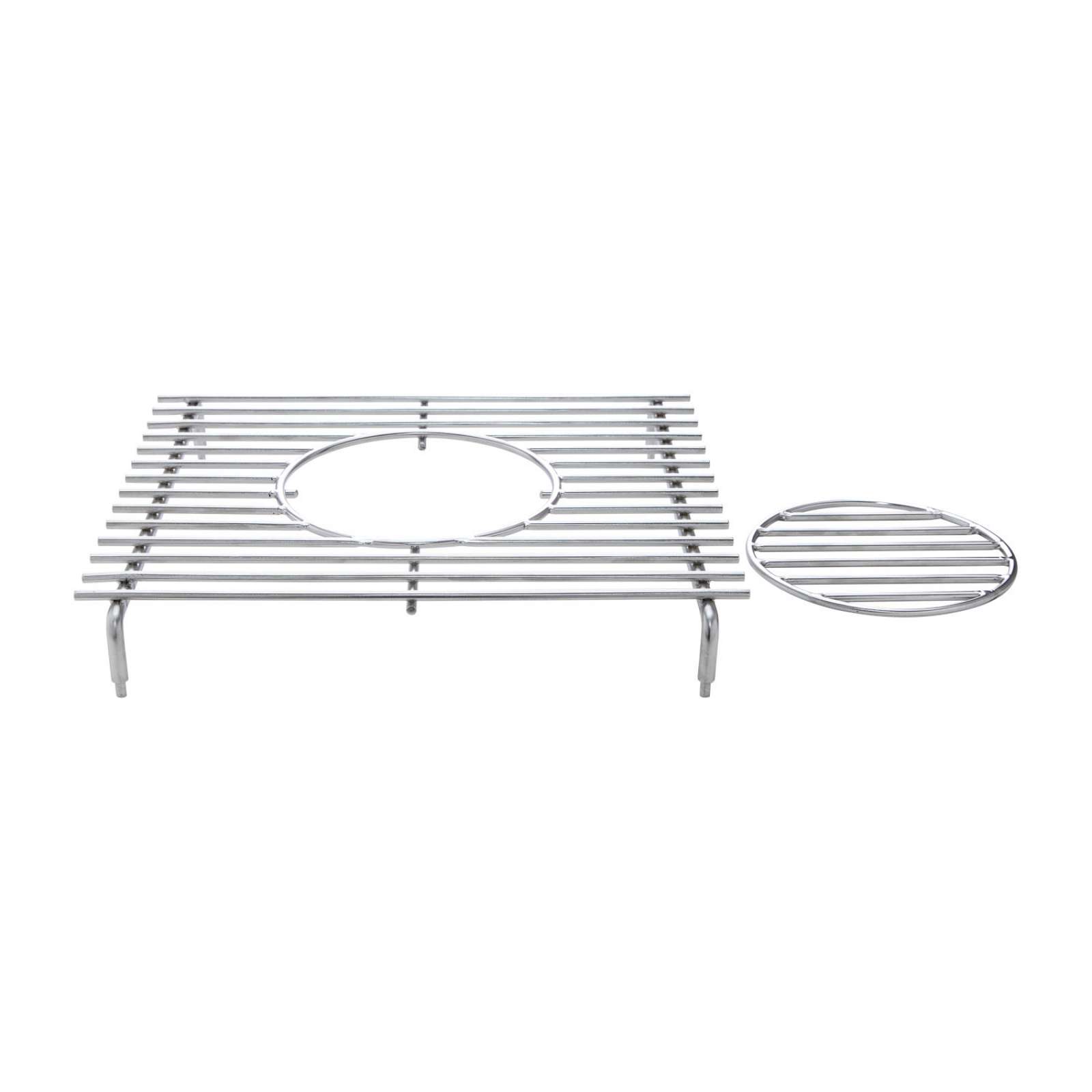 Allgrill Geschirr-/Wok-Aufsatz für Seitenbrenner Chef 31x23x4,7cm Edelstahl