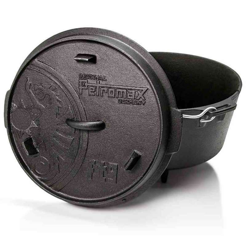 Petromax Feuertopf ft9 mit Füßen 7,5 Liter Gusseisen 36,5x23,5x33 cm Dutch Oven