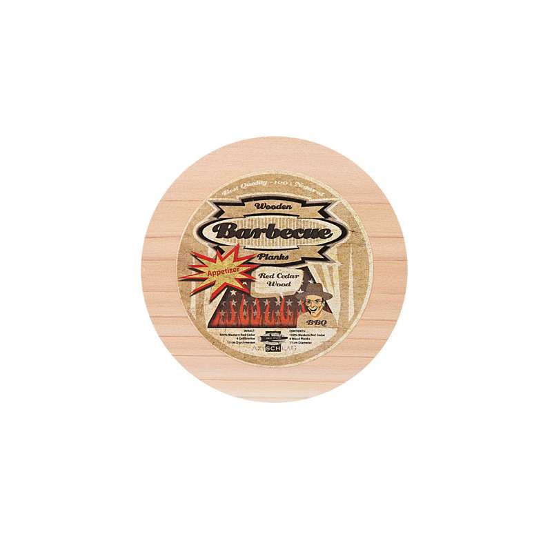 Axtschlag 4 Stück Western Red Cedar Appetizer Grillbrett 4er Pack 100G02M1205V