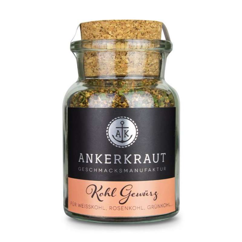 Ankerkraut Kohlgewürz Gewürzmischung Gewürzzubereitung für Kohl im Korkenglas 100 g