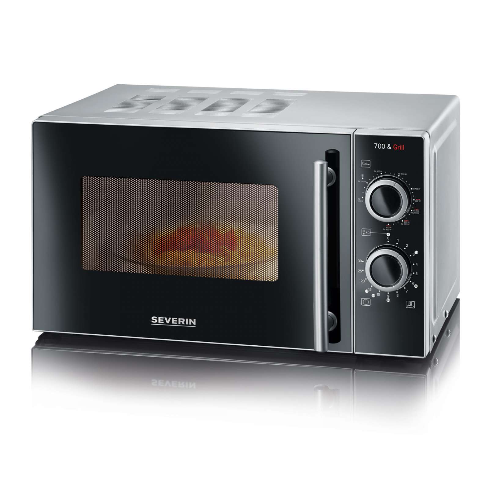 SEVERIN Mikrowelle 2-in-1 mit Grillfunktion 20 Liter MW 7771