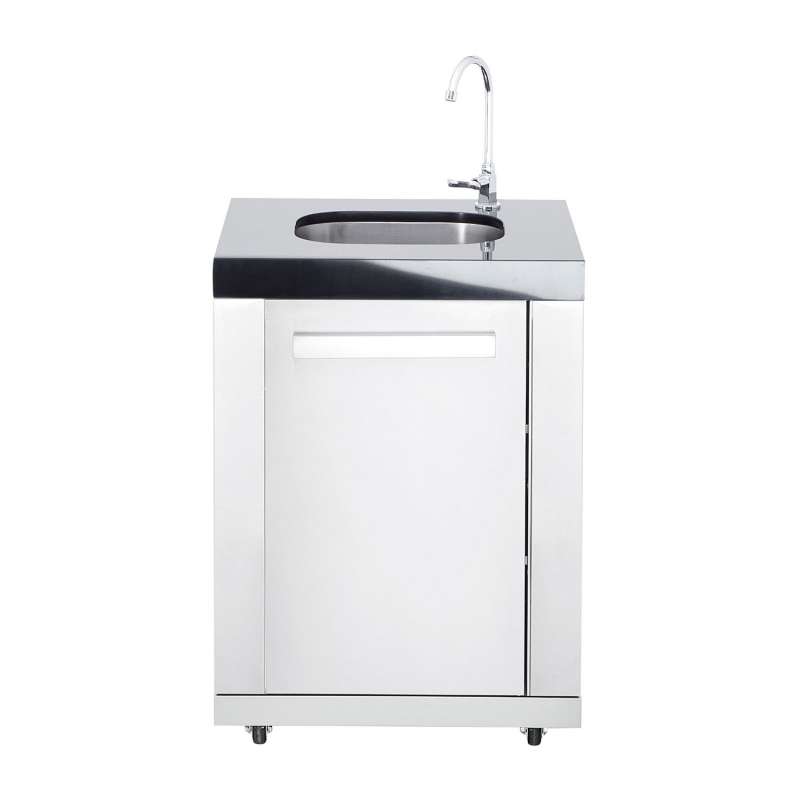 Allgrill Top-Line modulare Outdoorküche Edelstahl Modul 8 Anbau-Waschbecken