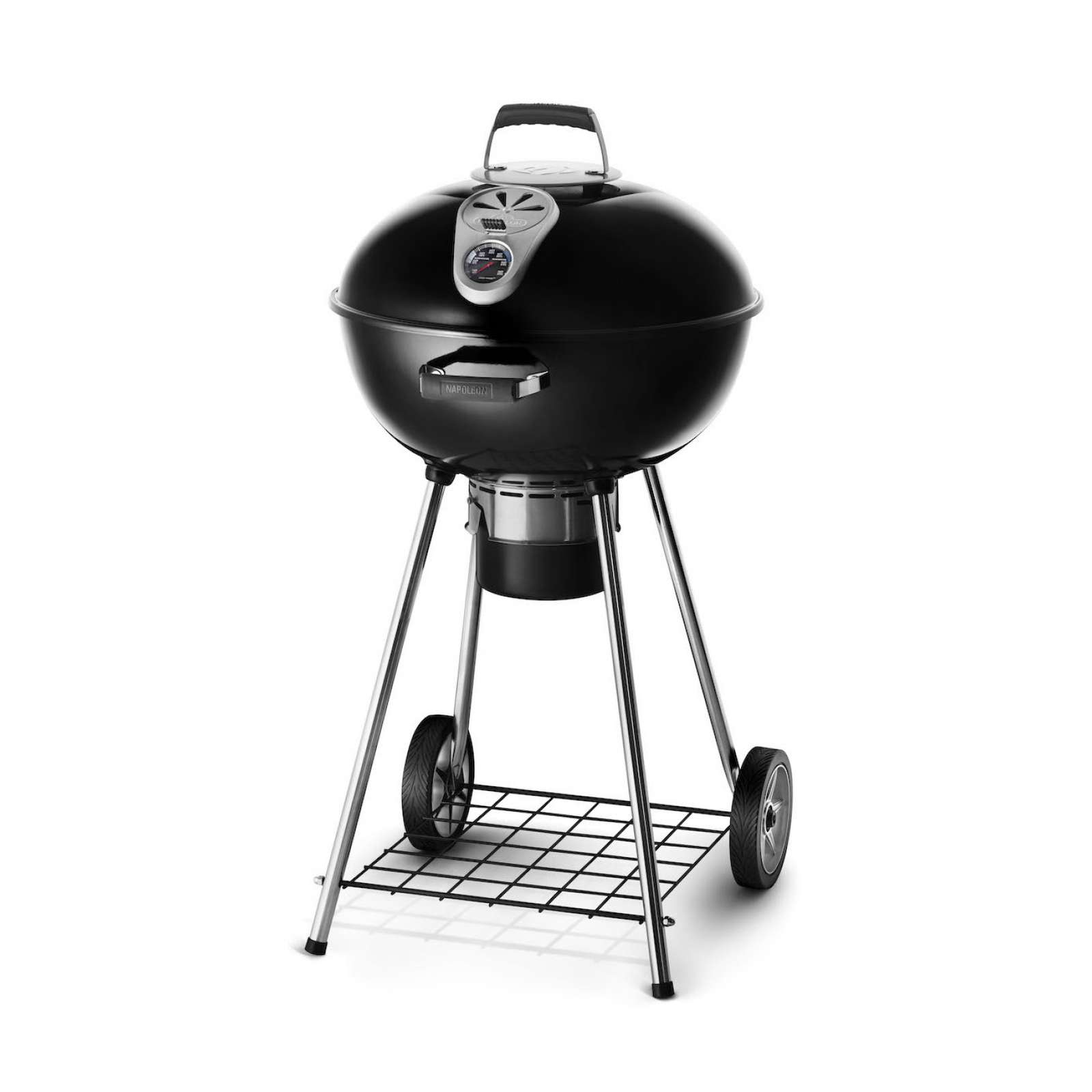 Napoleon Holzkohlegrill NK22K-LEG-2 Kugelgrill Smoker ø 57 cm Charcoal Schwarz