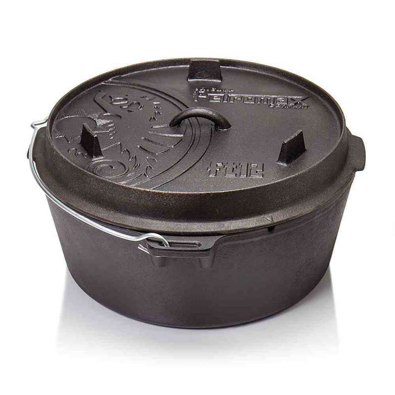 Petromax Feuertopf 18qt FT18T ohne Füße 16,1 Liter Gusseisen 43,5x21x43,5 cm