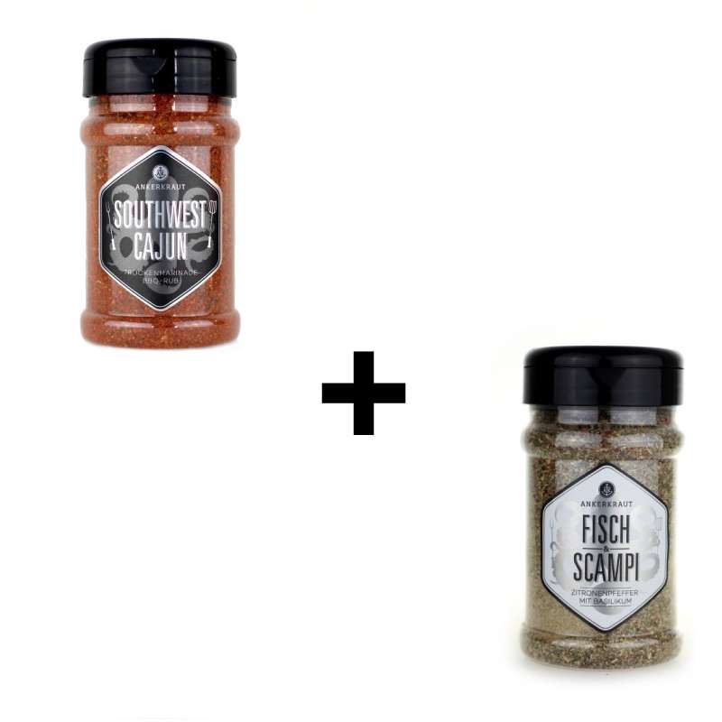 Ankerkraut 2er BBQ Rub Marinade und Gewürz Set für Fisch